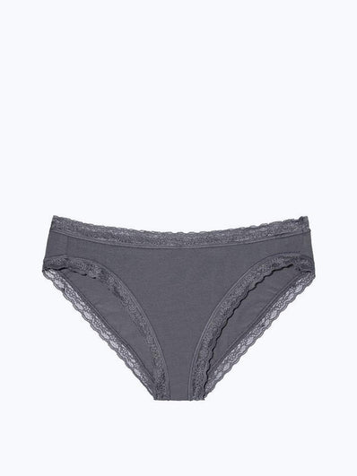 Lace-trim High-leg Brief Panty