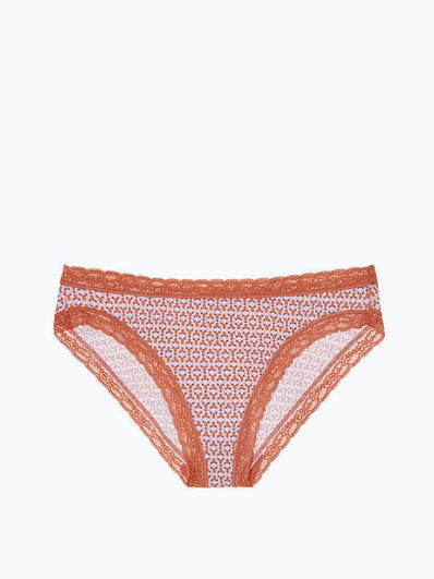 Lace-trim High-leg Brief Panty