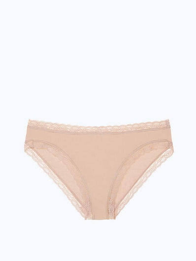 Lace-trim High-leg Brief Panty